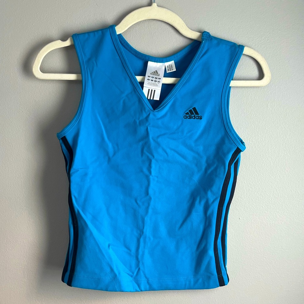 Blue ADIDAS workout top